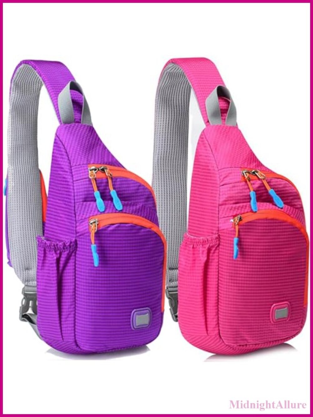Waterproof Nylon Sling Backpack Crossbody Chest Daypack Packable Lightweight